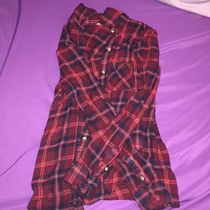 plaid AE long sleeve